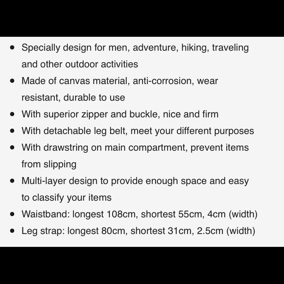 Kabden | Green Canvas Outdoor Tactical Fishing Waist Leg Bag | Military Travel - Picture 3 of 13